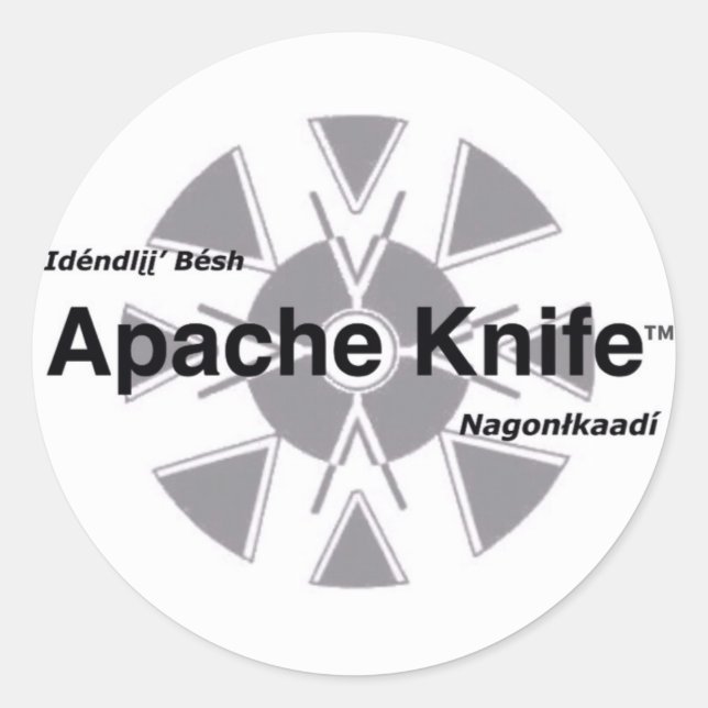Apache Knife™ 11 Sticker (Front)