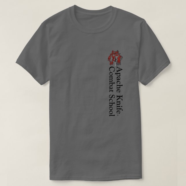 Apache Knife®™🇺🇸 A.K.Combat School T-Shirt (Design Front)