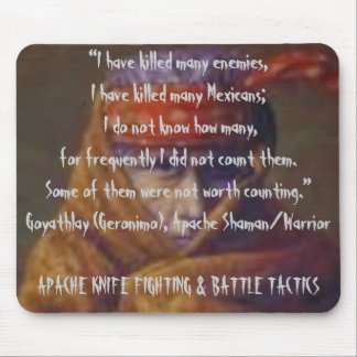 Apache Knife Fighting & Battle Tactics Mouse Pad