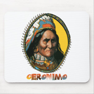 Apache leader Geronimo Mouse Pad