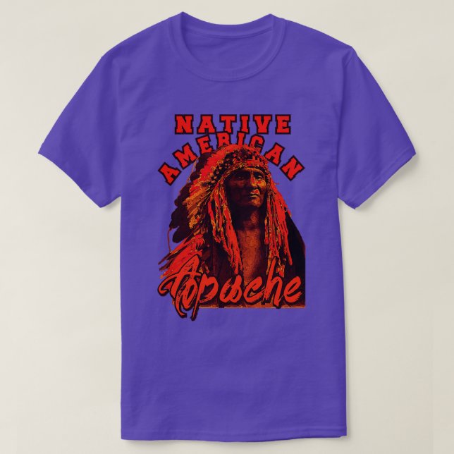 Apache Native American T-Shirt (Design Front)