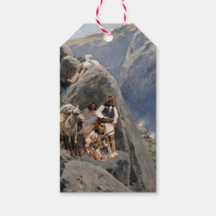 Apache Warriors: Ambush on American Cavalry Gift Tags