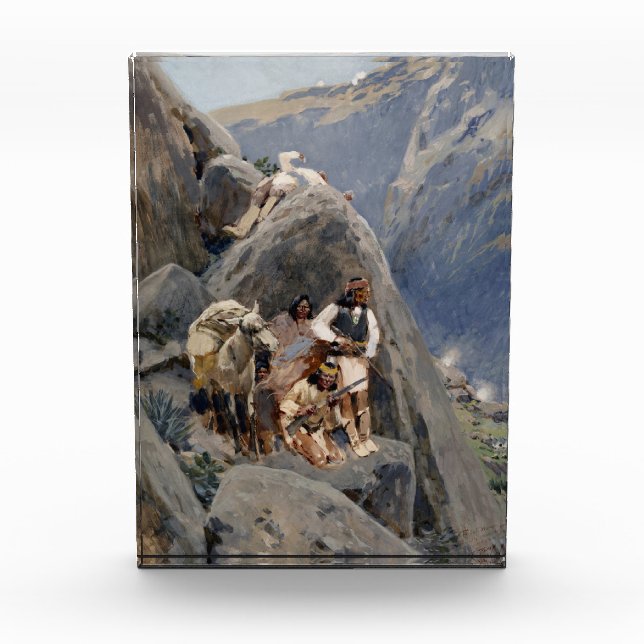 Apache Warriors: Ambush on American Cavalry Photo Block (Front)