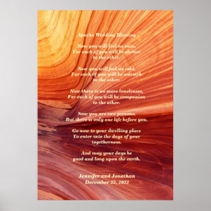 Apache Wedding Blessing Canyon Photo 20x28 Matte Poster