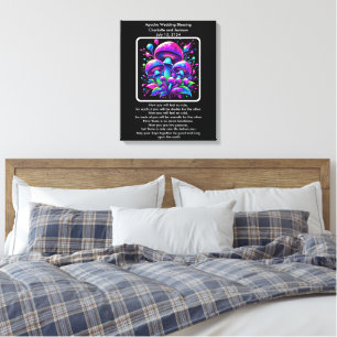 Apache Wedding Blessing Luminous Mushroom Fantasy  Canvas Print
