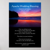 Apache Wedding Blessing ocean with a island