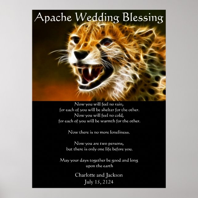 Apache Wedding Blessing Poster (Front)