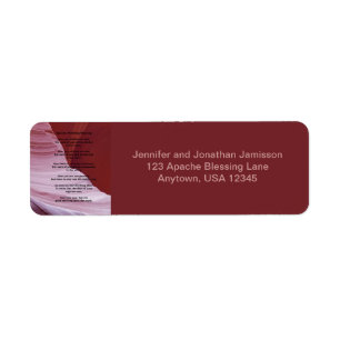 Apache Wedding Blessing Return Address Labels