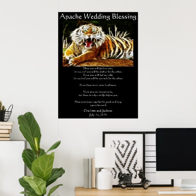 Apache Wedding Blessing Tiger Poster (Home Office)