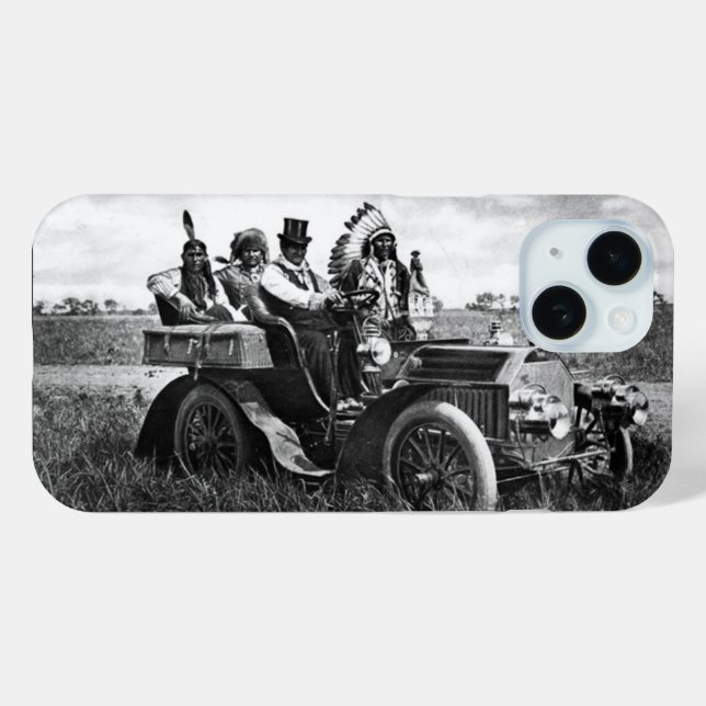 APACHES AND GERONIMO DRIVING A MOTOR CAR Case-Mate iPhone CASE (Back (Horizontal))
