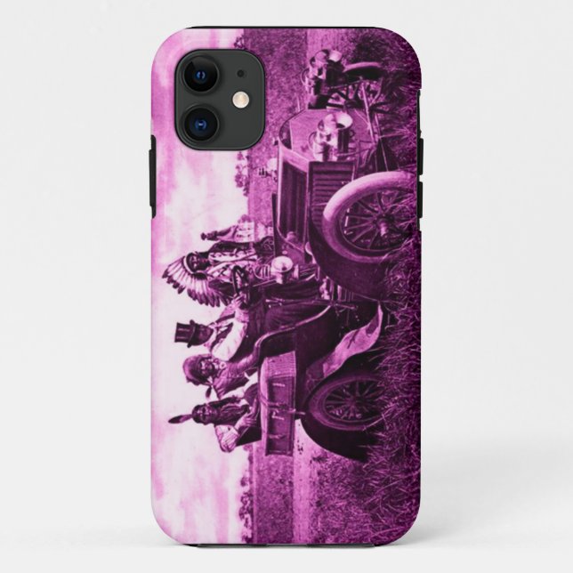 APACHES AND GERONIMO DRIVING A MOTOR CAR Case-Mate iPhone CASE (Back)