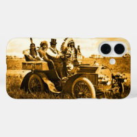 APACHES AND GERONIMO DRIVING A MOTOR CAR