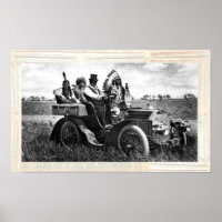APACHES AND GERONIMO DRIVING A MOTOR CAR