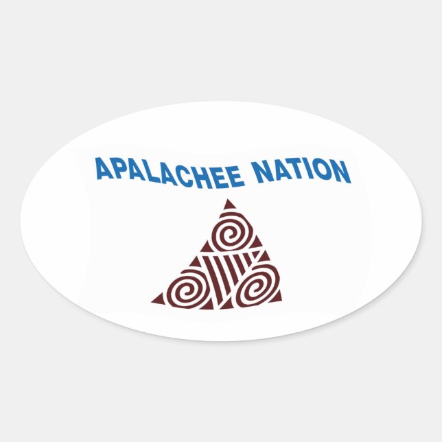 Apalachee Nation Flag Sticker (Front)