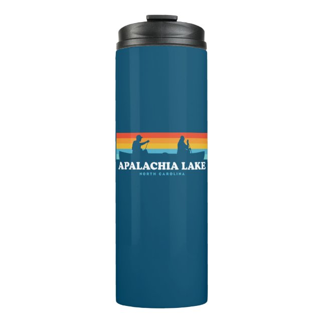 Apalachia Lake North Carolina Canoe Thermal Tumbler (Front)