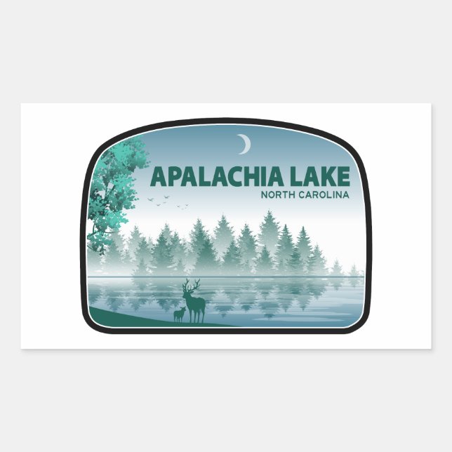 Apalachia Lake North Carolina Deer Sticker (Front)