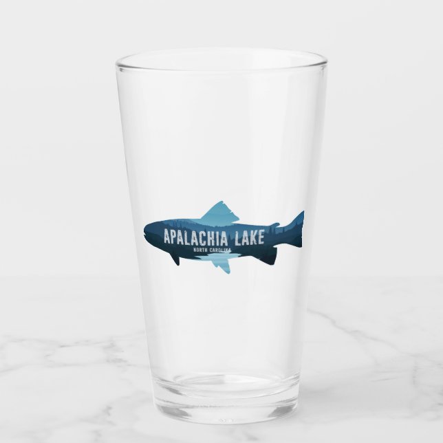 Apalachia Lake North Carolina Fish Glass (Front)