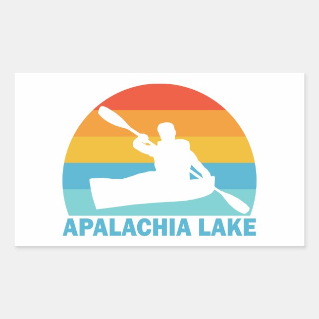 Apalachia Lake North Carolina Kayak Sticker (Front)
