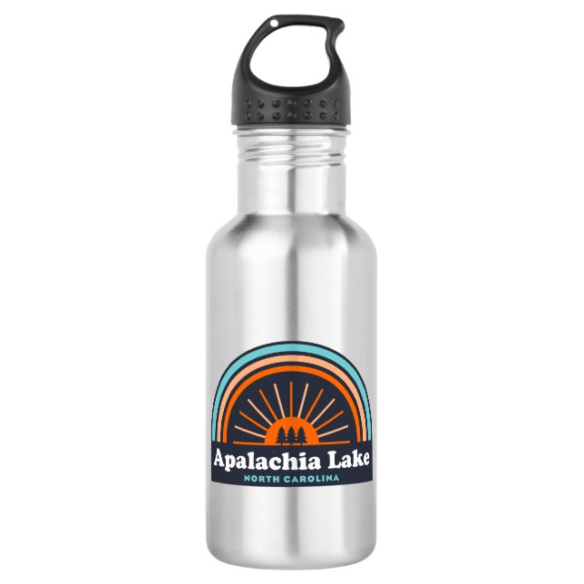 Apalachia Lake North Carolina Rainbow 532 Ml Water Bottle (Front)