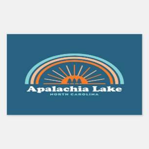 Apalachia Lake North Carolina Rainbow Sticker