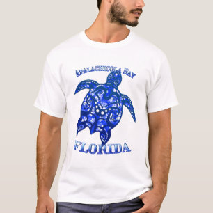 Apalachicola Bay Florida Vacation Tribal Turtle T-Shirt