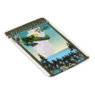 Apalachicola National Forest Florida flight poster Magnet