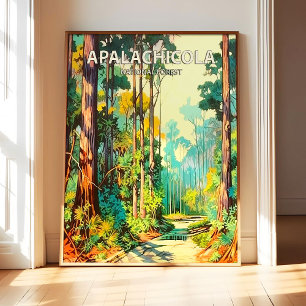 Apalachicola National Forest Poster Art Print, Ret