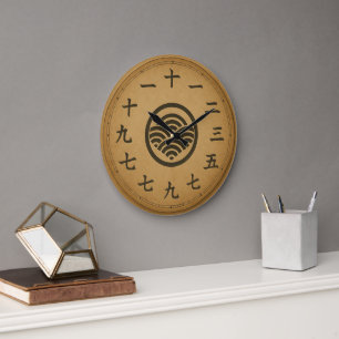 apanese Kanji Clock Face Minimalist Design