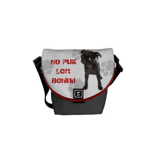 APARN No Pug Left Behind Rickshaw Messenger Bag