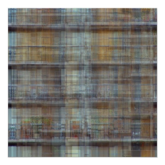 Apartment Block Behind MOCA Photo Print (Front)