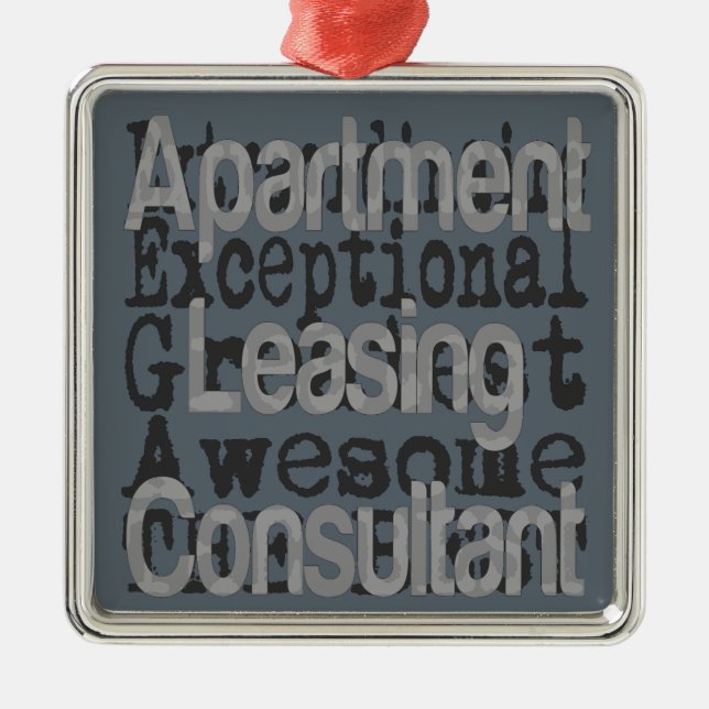 Apartment Leasing Consultant Extraordinaire Metal Ornament (Front)