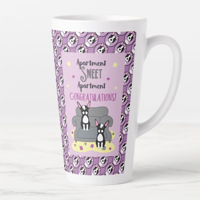 Apartment Sweet Apartment Boston Terrier Mug (Right)