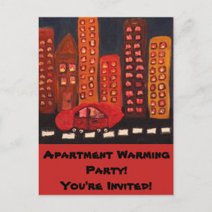 Apartment Warming Invitation Postcard