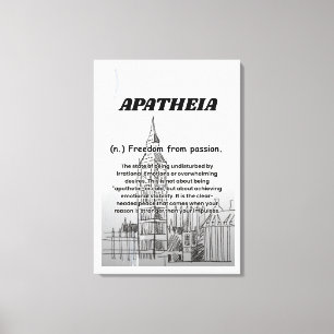 Apatheia Stretched Canvas Print