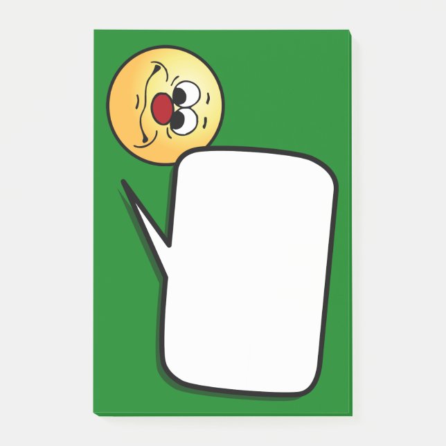 Apathetic Face Grumpey Post-it Notes (Front)