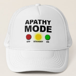Apathy Mode Whatever Funny Ball Cap Hat