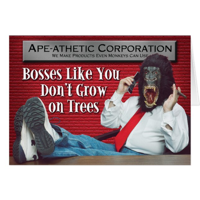 Ape-athetic Bad Boss (Front Horizontal)