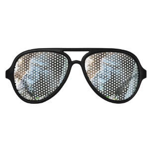 Ape hood ~ Japanese Gorilla Eating Aviator Sunglasses