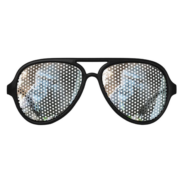 Ape hood ~ Japanese Gorilla Eating Aviator Sunglasses (Front)