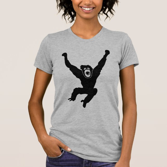 ape monkey chimp gorilla affe crazy orang utan T-Shirt (Front)