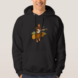 Ape Monkey Playing Banjos Music Strings Instrument Hoodie