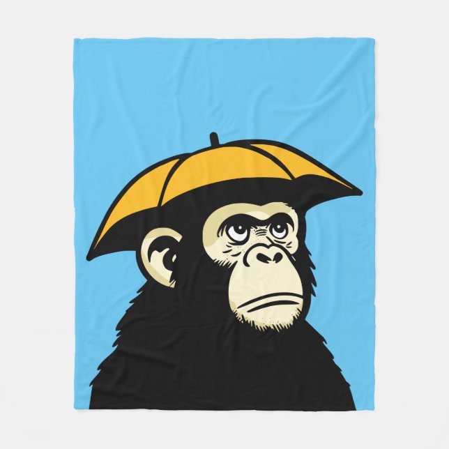 Ape no like rain fleece blanket (Front)