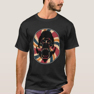 Ape Zoo Animal Monkey Retro Gorilla 1 T-Shirt