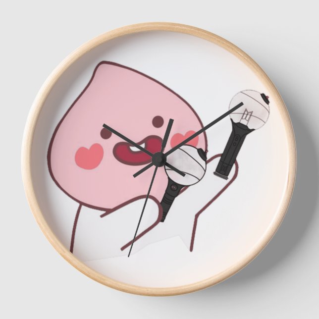 Apeach BTS Fan ver Clock (Front)