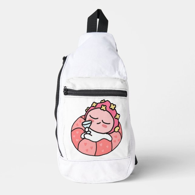 Apeach pool sling bag (Front)