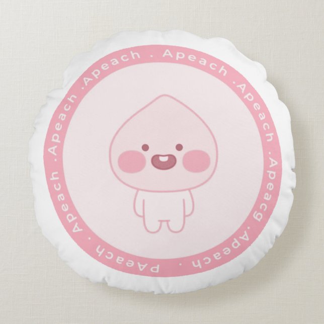 Apeach Round Pillow (Front)