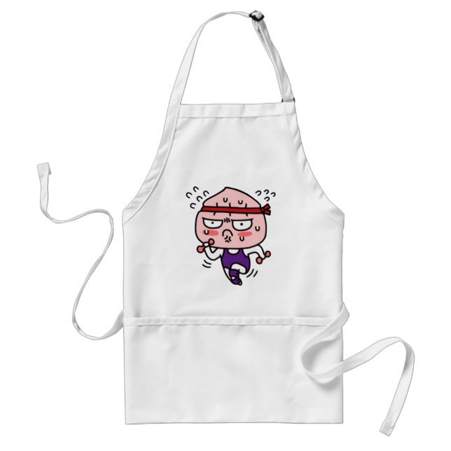 Apeach summer body standard apron (Front)