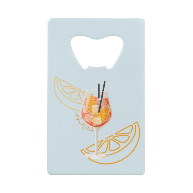 Aperol O'Clock Credit Card Bottle Opener (Front)