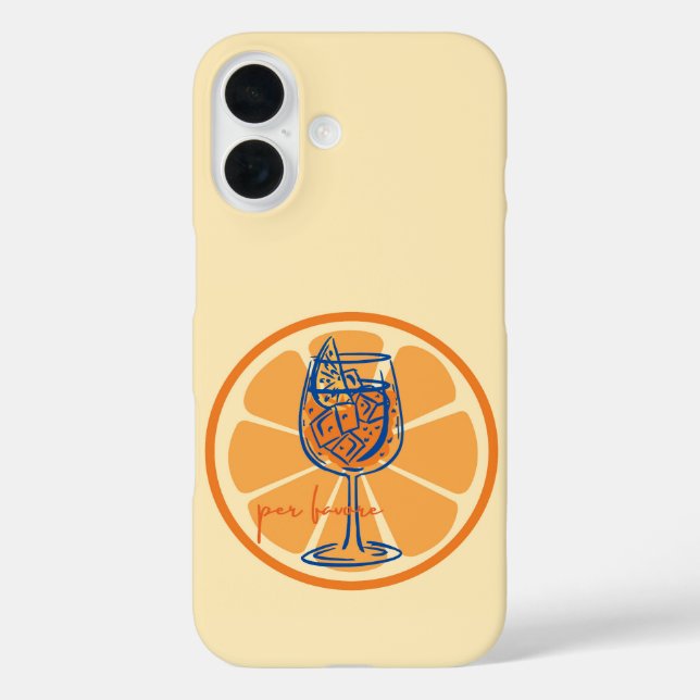  Aperol Per Favore Case-Mate iPhone Case (Back)