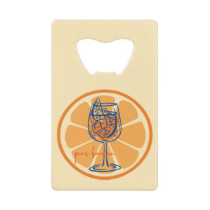 Aperol Per Favore Credit Card Bottle Opener